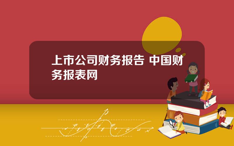 上市公司财务报告 中国财务报表网
